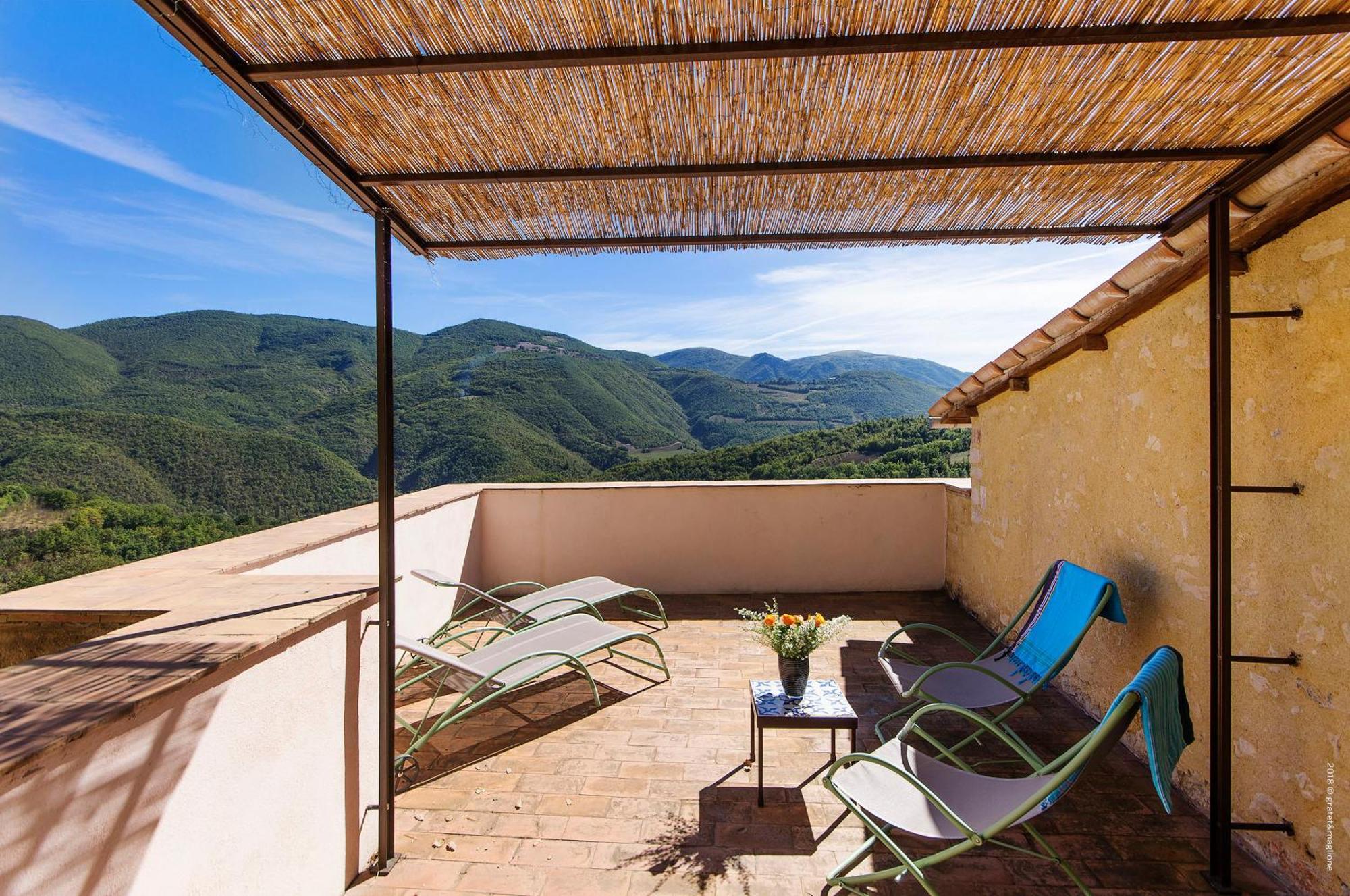Castello Di Postignano Relais Hotel Sellano Eksteriør billede